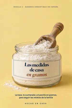 Tapa: Las medidas de casa en gramos